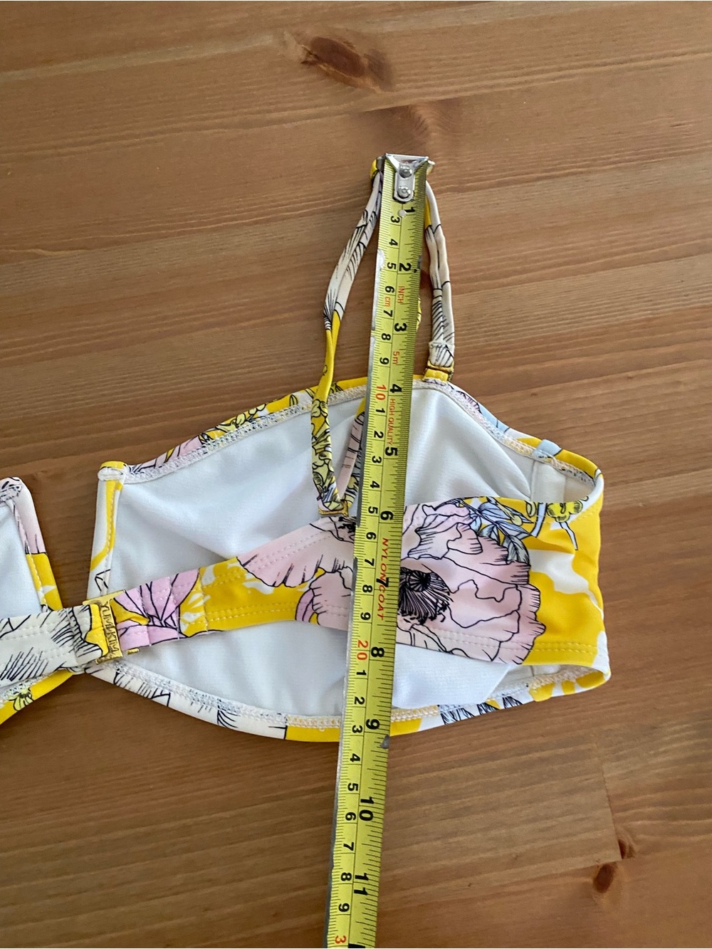 Yumi Kim Sz L Bora Bora Yellow Deep Sea Bandeau Top W/ Removable Straps - Picture 11 of 11